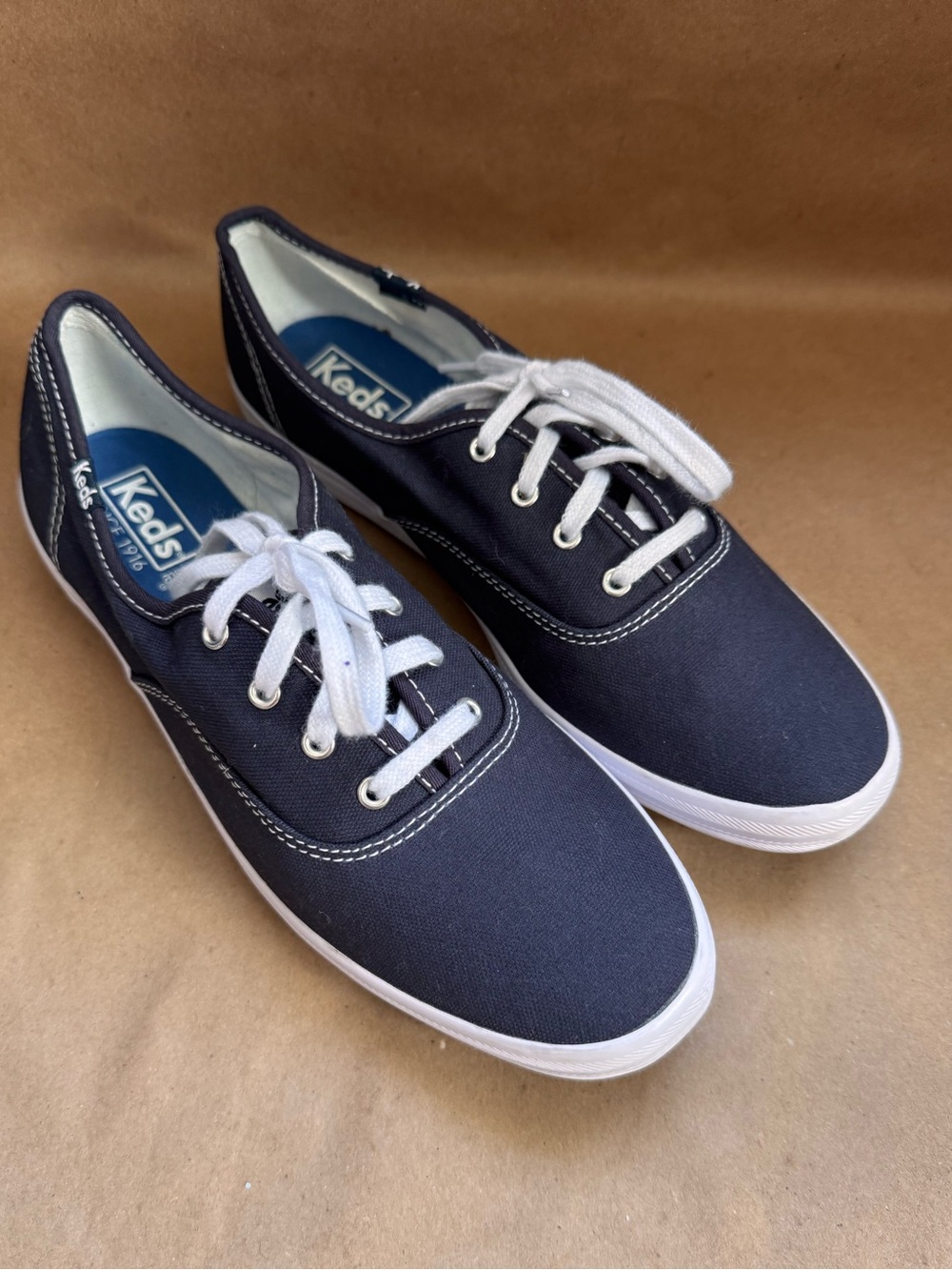 Keds Women's Champion Navy canvas sneakers. Size 8